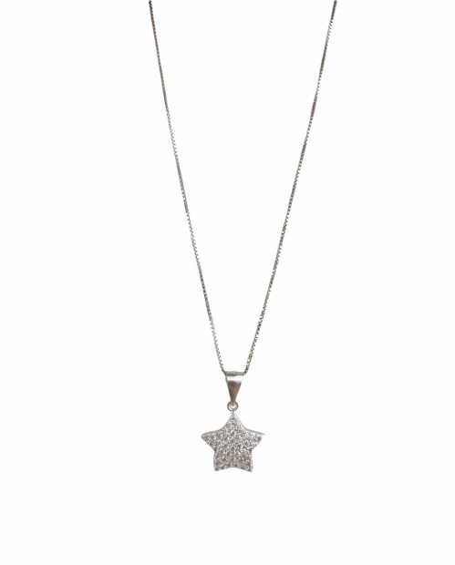 Collana Argento Stella E Zirconi La Griffe Gioielleria CLS01